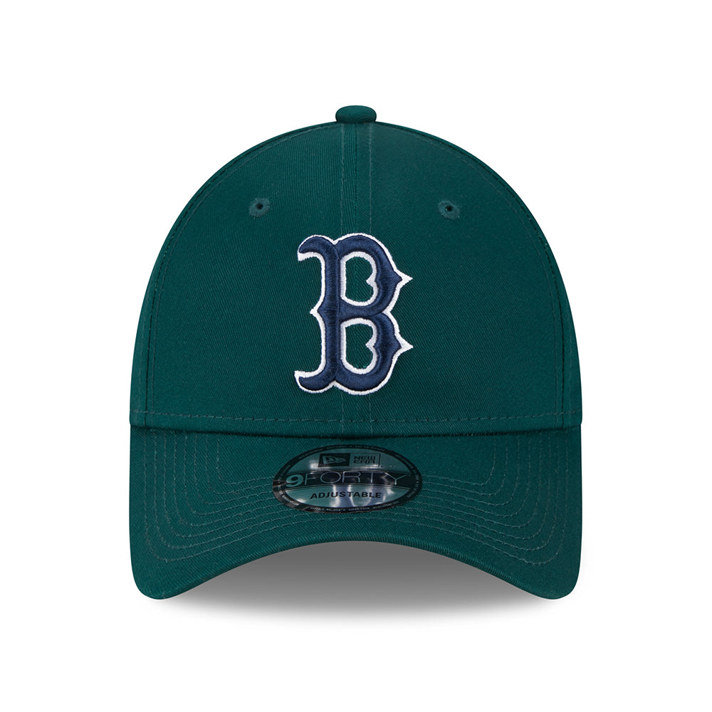 Gorra de béisbol 9FORTY MLB League Essential Boston Red Sox de New Era - Verde Oscuro-Azur Marino