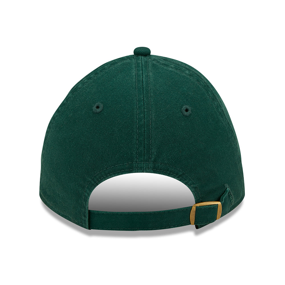 Gorra de béisbol 9TWENTY MLB League Essential Oakland Athletics de New Era - Verde Oscuro-Amarillo