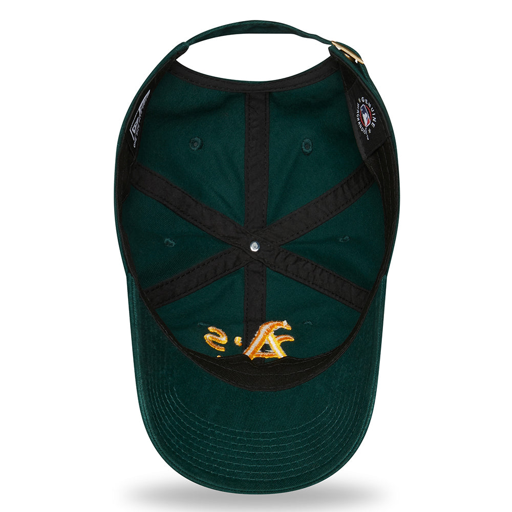 Gorra de béisbol 9TWENTY MLB League Essential Oakland Athletics de New Era - Verde Oscuro-Amarillo