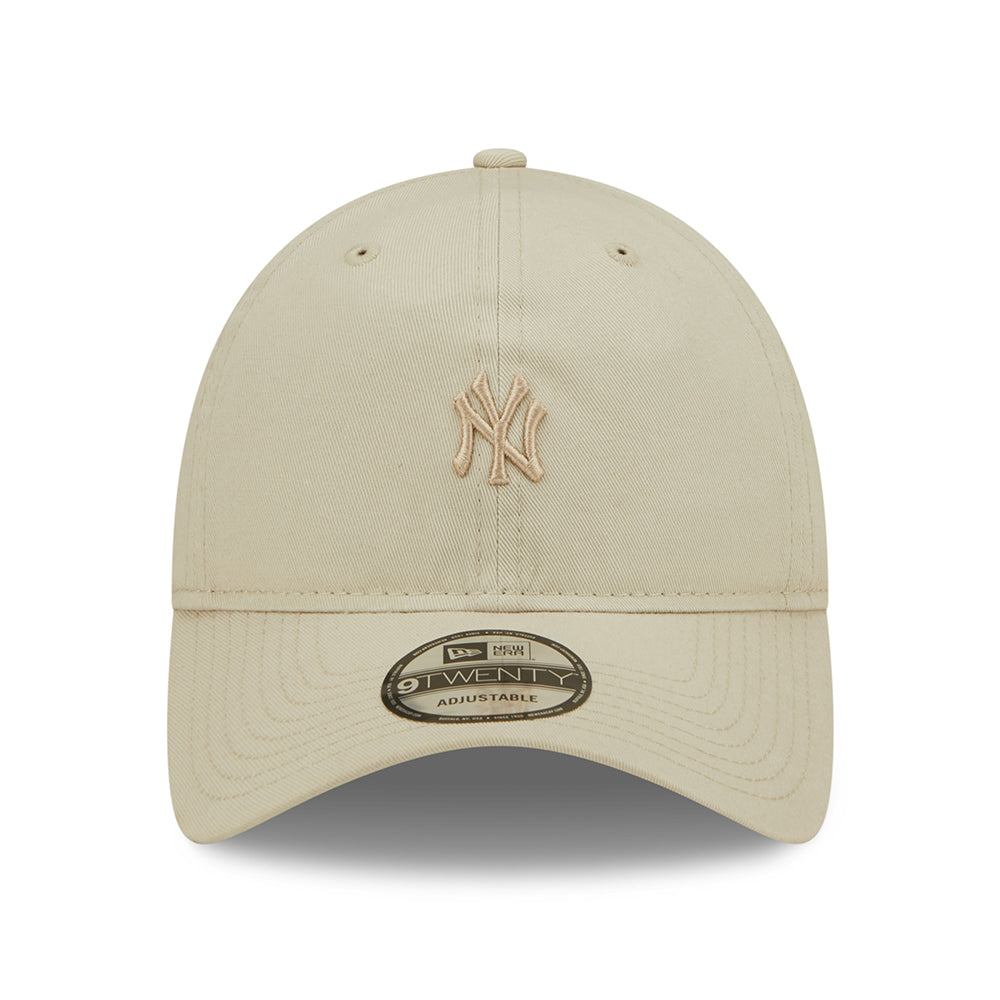 Gorra de béisbol 9TWENTY Mini logotipo de la MLB de los New York Yankees de New Era - Piedra