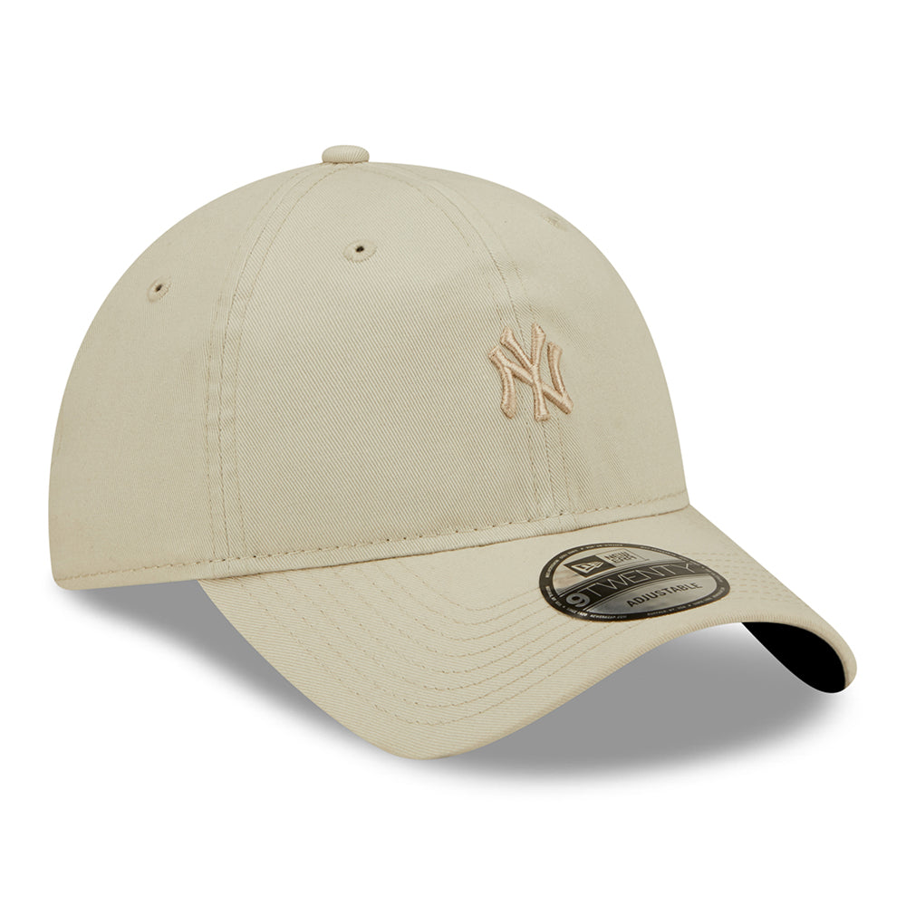 Gorra de béisbol 9TWENTY Mini logotipo de la MLB de los New York Yankees de New Era - Piedra