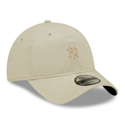 Gorra de béisbol 9TWENTY Mini logotipo de la MLB de los New York Yankees de New Era - Piedra