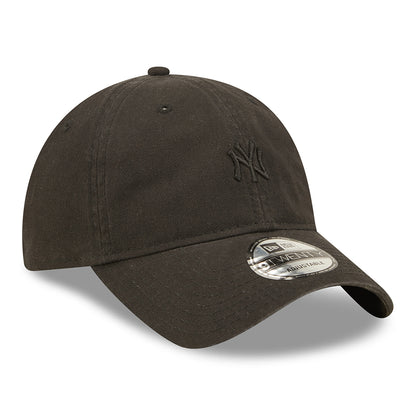Gorra de béisbol 9TWENTY Mini logotipo de la MLB de los New York Yankees de New Era - Negro