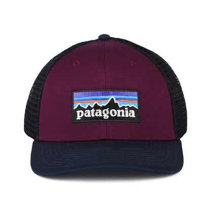 Gorra Trucker P-6 Logo de algodón orgánico de Patagonia - Ciruela-Azul Marino
