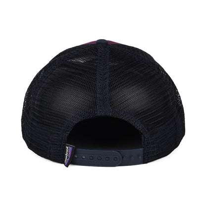 Gorra Trucker P-6 Logo de algodón orgánico de Patagonia - Ciruela-Azul Marino