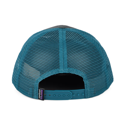 Gorra Trucker P-6 Logo de algodón orgánico de Patagonia - Bosque Claro-Verde Azulado