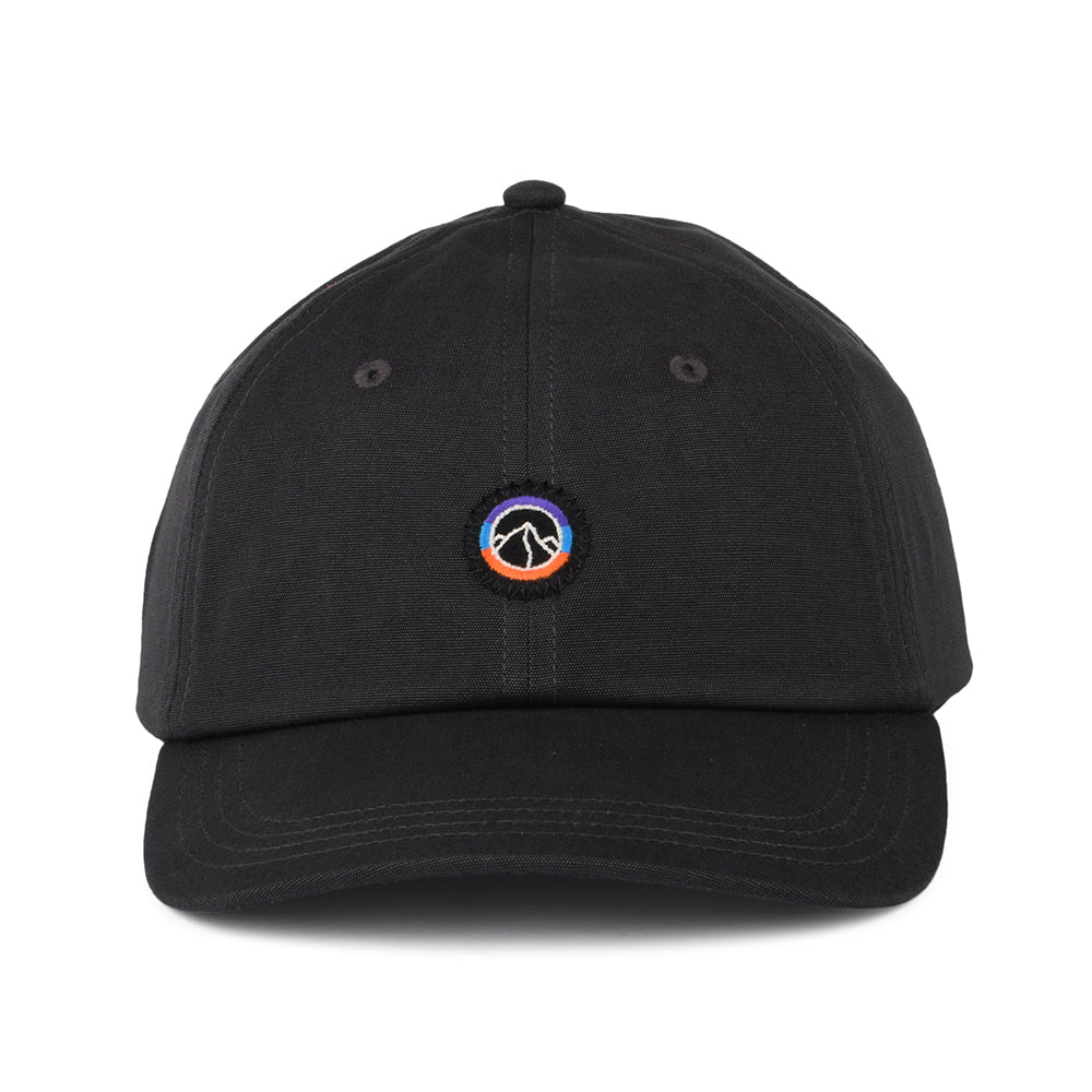 Gorra de béisbol Fitz Roy Icon Trad de algodón orgánico de Patagonia - Tinta Negro