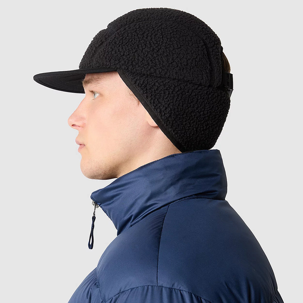 Gorra 5 paneles Cragmont repelente al agua de forro polar con orejeras de The North Face - Negro