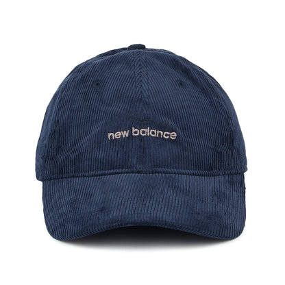 Gorra de béisbol efecto lavado de pana de New Balance - Azul Marino