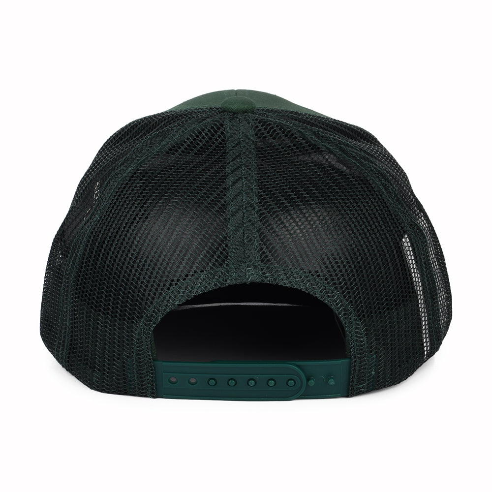 Gorra Trucker Rival Stamp NetPlus MP de Brixton - Verde Pino