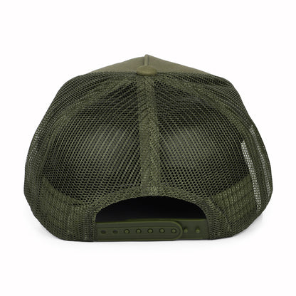 Gorra Trucker Alpha Block NetPlus MP de Brixton - Verde Oliva