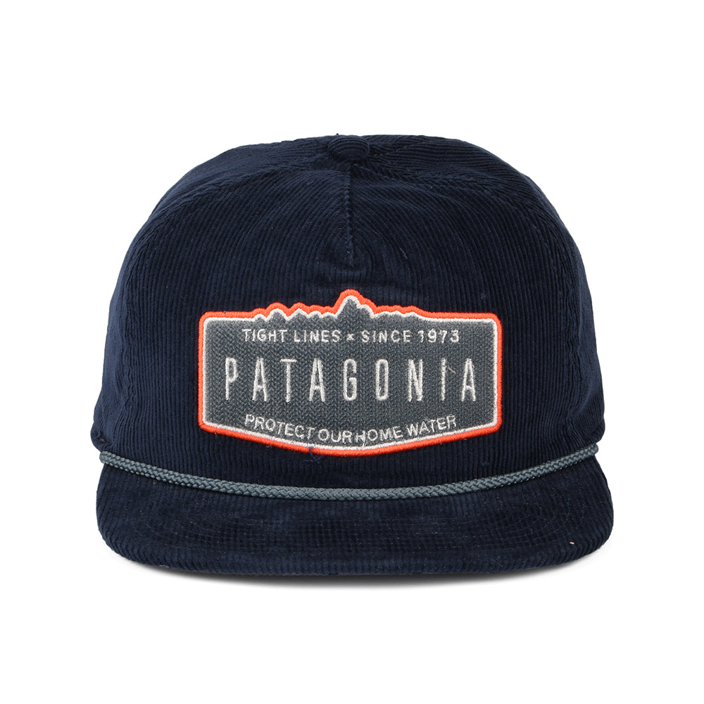 Gorra Snapback Ridgecrest Fly Catcher de pana de Patagonia - Azul Marino