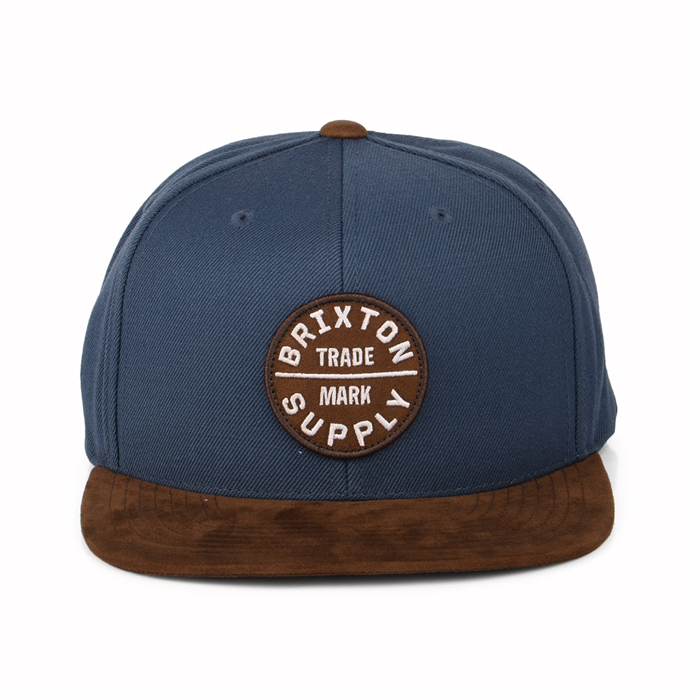 Gorra Snapback Oath III de Brixton - Azul-Marrón