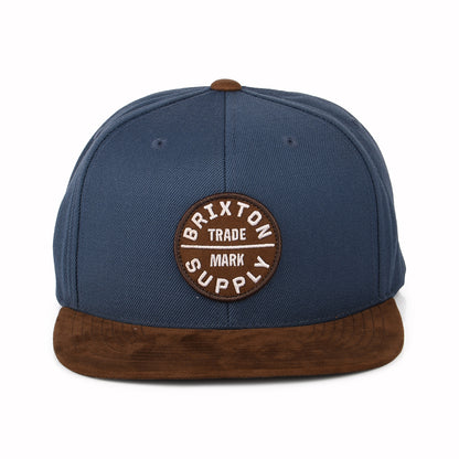 Gorra Snapback Oath III de Brixton - Azul-Marrón