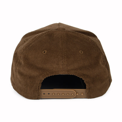 Gorra Snapback Linwood C NetPlus MP de pana de Brixton - Marrón-Rojo