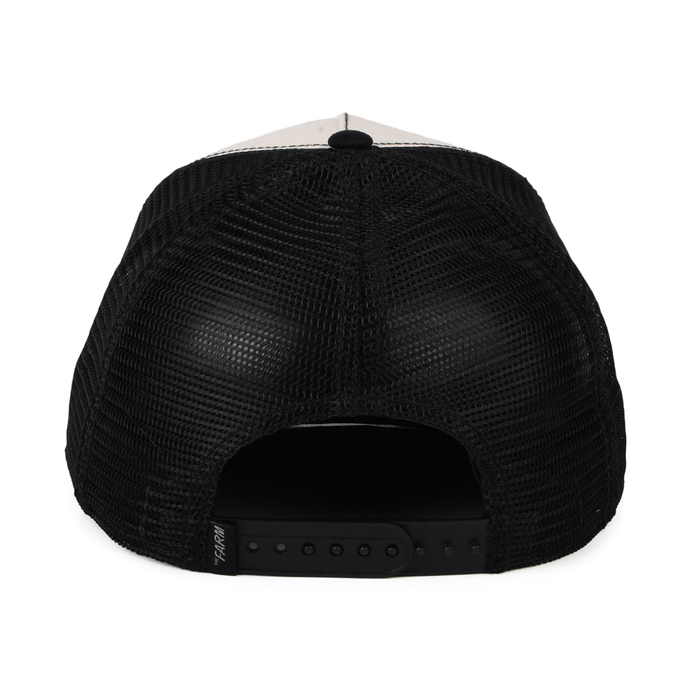 Gorra Trucker Black Panther de Goorin - Negro-Blanco