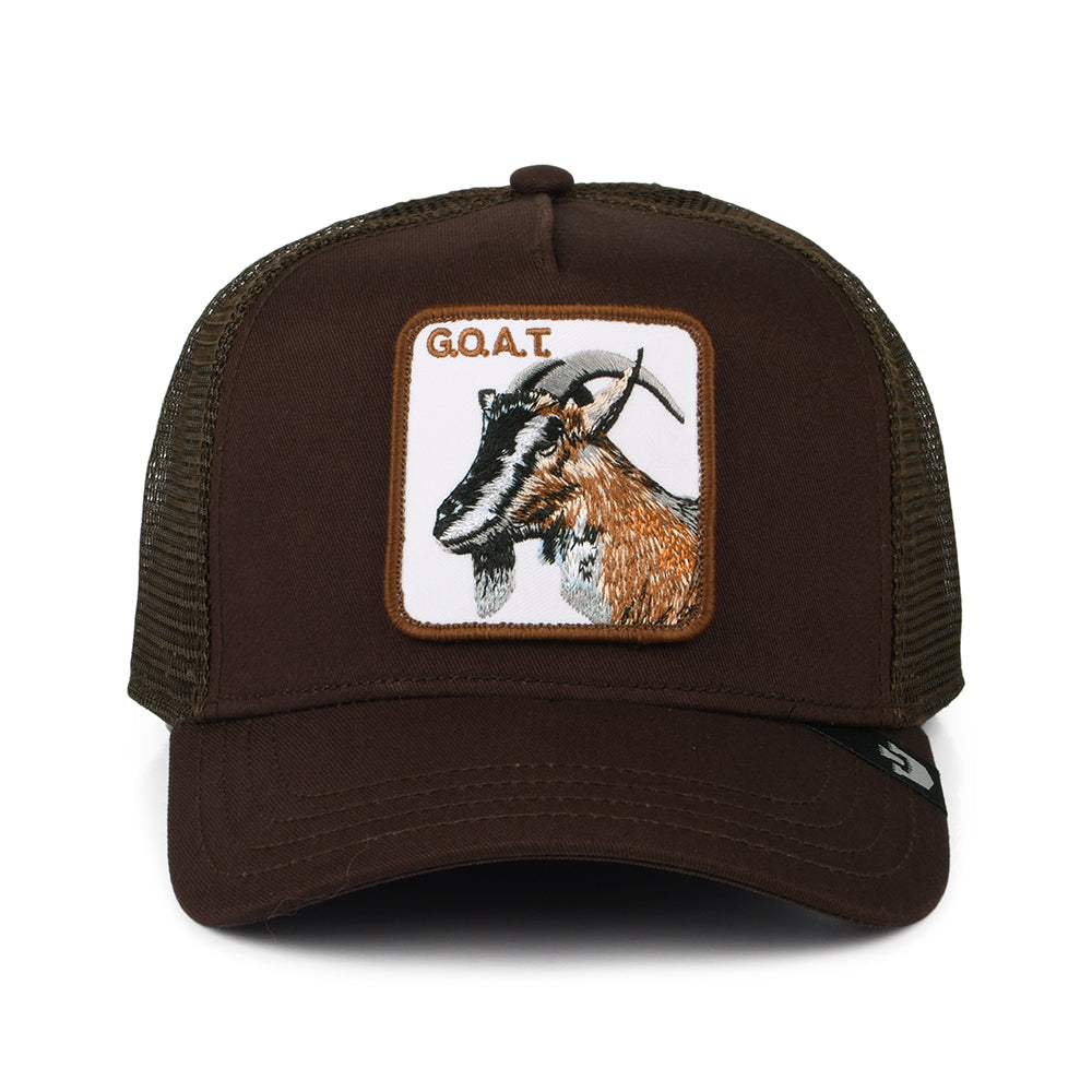 Gorra Trucker Goat de Goorin - Marrón