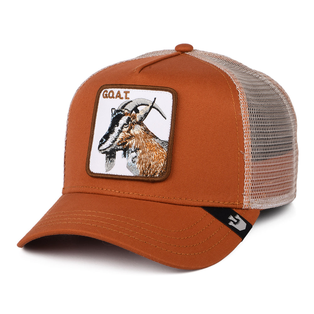 Gorra Trucker Goat de Goorin - Rojo Óxido