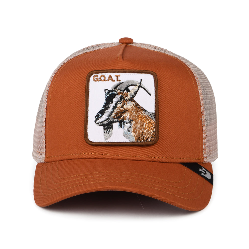Gorra Trucker Goat de Goorin - Rojo Óxido