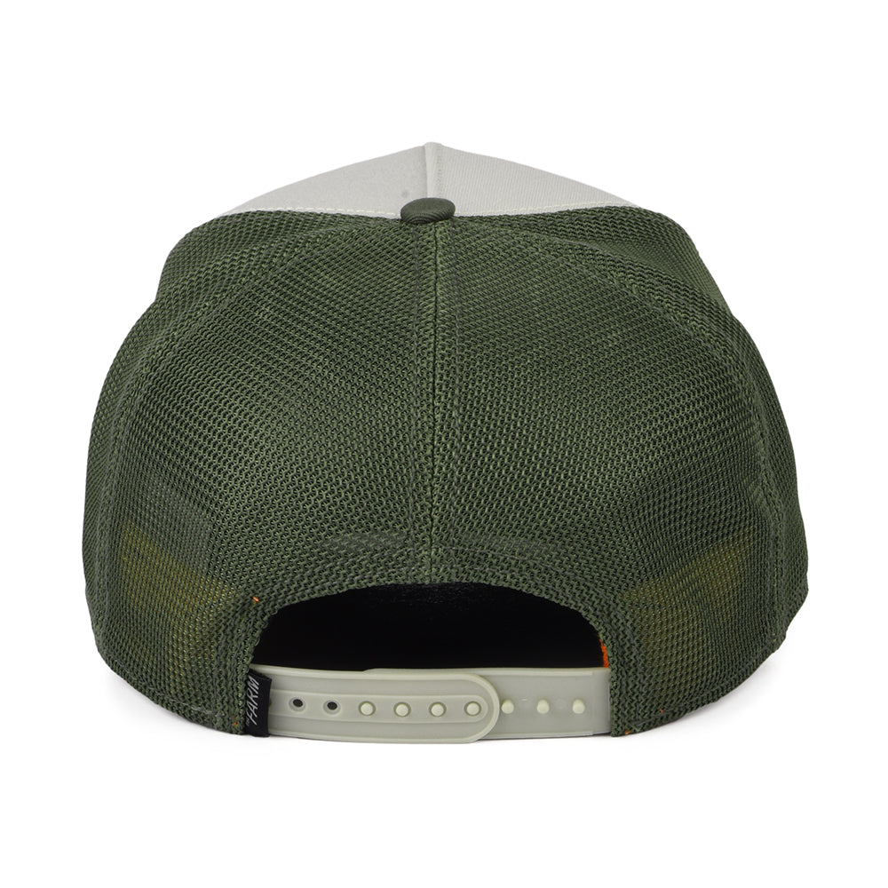 Gorra Trucker de Goorin - Oliva-Blanco