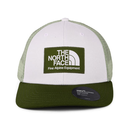 Gorra Trucker Mudder ajuste profundo Reciclado de The North Face - Blanco-Verde Oliva-Salvia