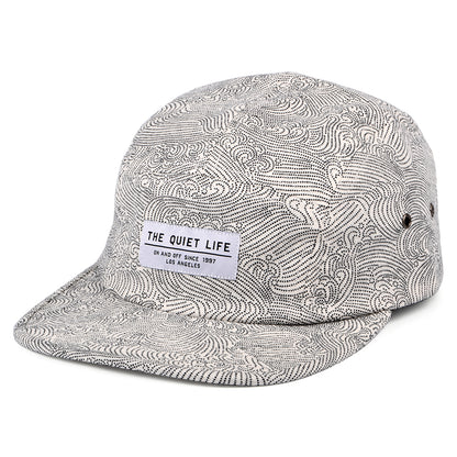 Gorra 5 paneles Waves de algodón de The Quiet Life - Blanco-Negro