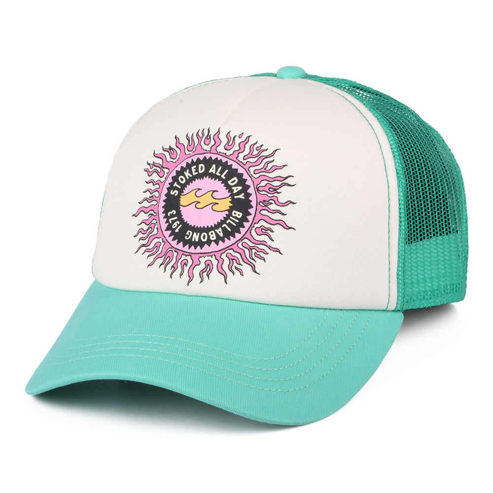 Gorra Trucker Aloha Forever de Billabong - Blanco-Aguamarina
