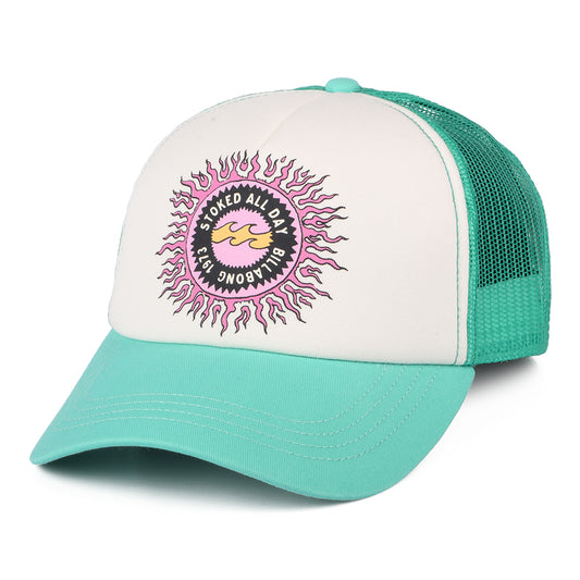 Gorra Trucker Aloha Forever de Billabong - Blanco-Aguamarina