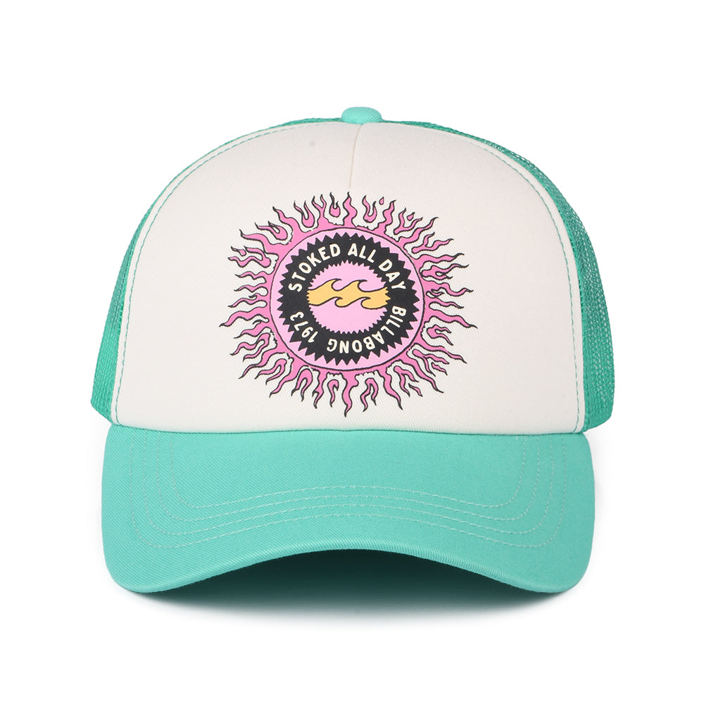 Gorra Trucker Aloha Forever de Billabong - Blanco-Aguamarina