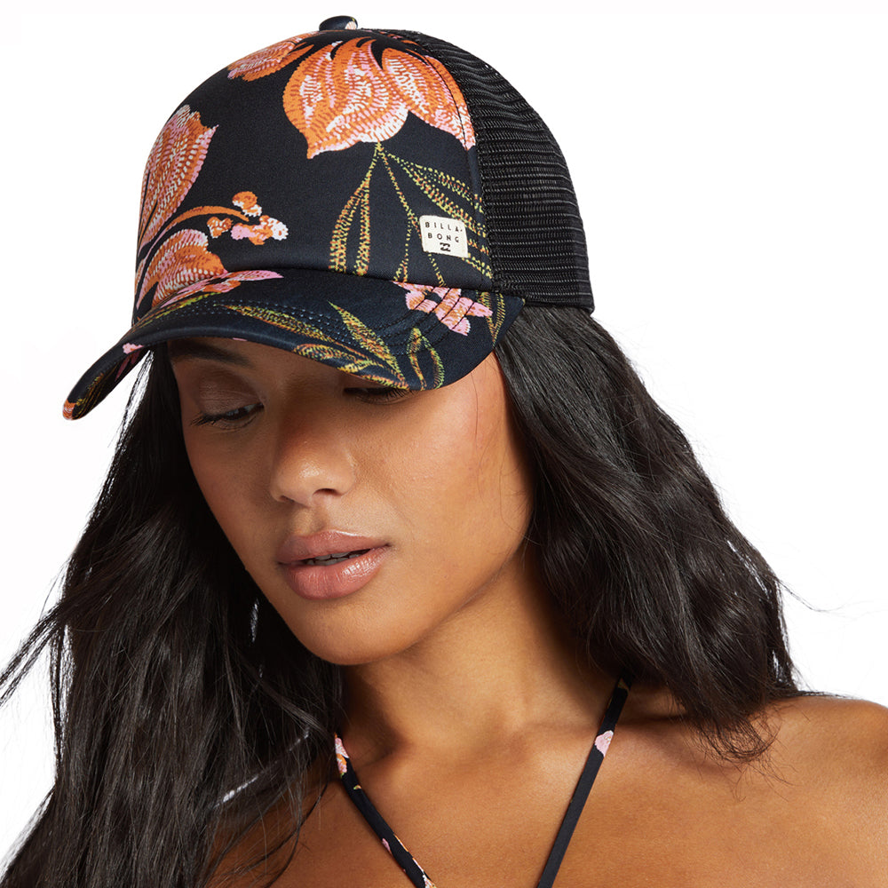 Gorra Trucker Floral de Billabong - Negro-Multi
