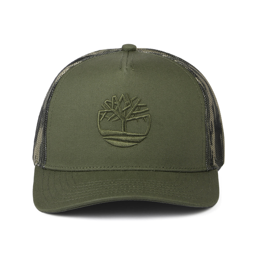 Gorra Trucker Camuflaje en malla impreso de Timberland - Verde Oliva