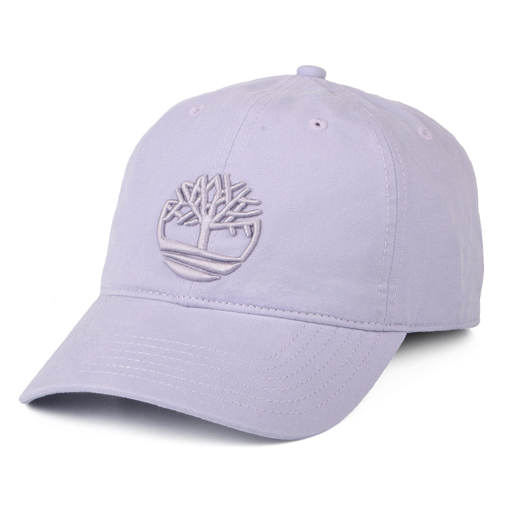 Gorra de béisbol Soundview de lona de algodón de Timberland - Lila