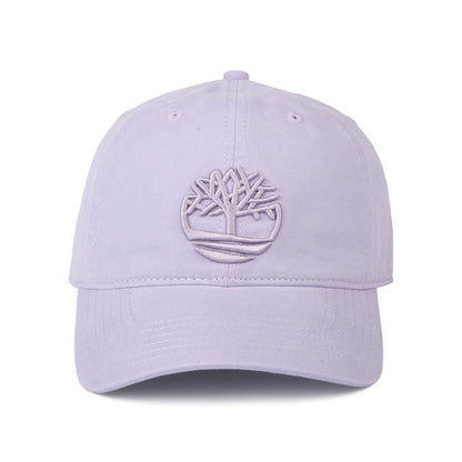 Gorra de béisbol Soundview de lona de algodón de Timberland - Lila