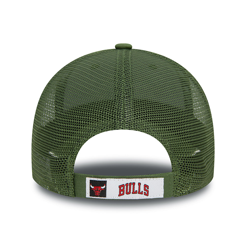 Gorra Trucker 9FORTY NBA Seasonal Chicago Bulls de New Era - Verde Oliva-Verde