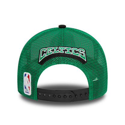 Gorra Trucker A-Frame Boston Celtics de New Era - Blanco-Negro-Verde