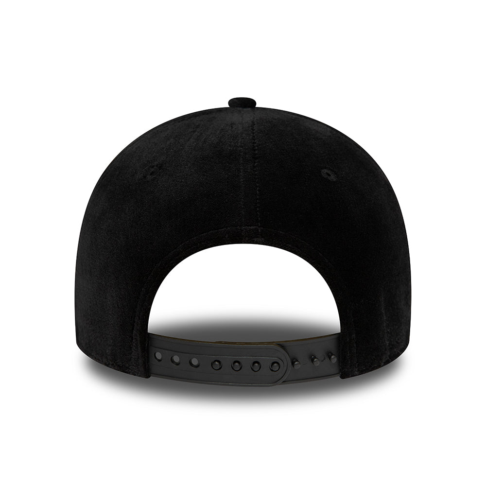 Gorra Snapback mujeres 9FORTY MLB Velour New York Yankees de New Era - Negro