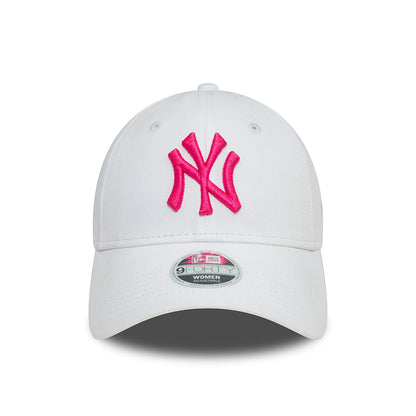 Gorra de béisbol 9FORTY MLB League Essential New York Yankees de New Era - Blanco-Rubor