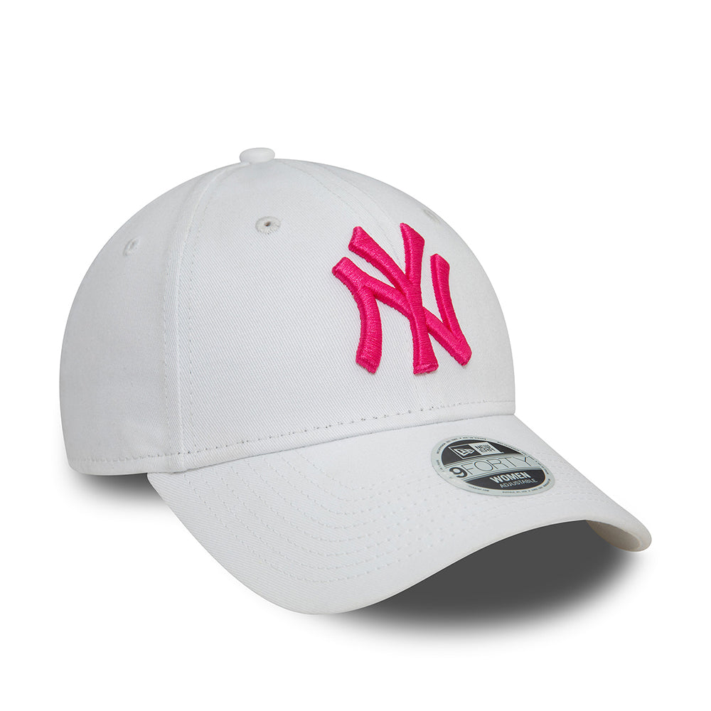 Gorra de béisbol 9FORTY MLB League Essential New York Yankees de New Era - Blanco-Rubor