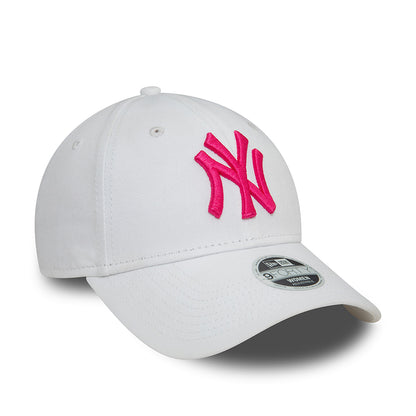 Gorra de béisbol 9FORTY MLB League Essential New York Yankees de New Era - Blanco-Rubor