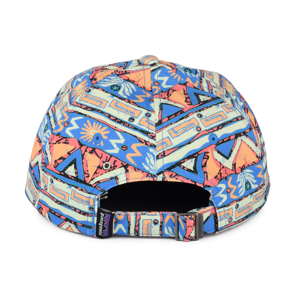 Gorra de béisbol High Hopes Geo Small P-6 Label Trad de algodón orgánico de Patagonia - Verde-Azul-Multi