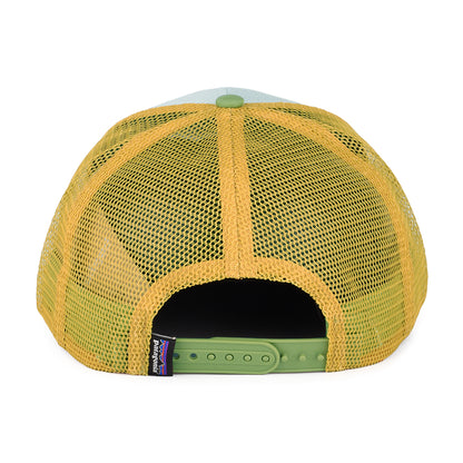 Gorra Trucker P-6 Logo de algodón orgánico de Patagonia - Menta-Verde-Mostaza