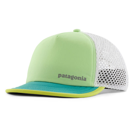 Gorra Trucker Duckbill Shorty reciclado de Patagonia - Menta-Verde Azulado-Blanco