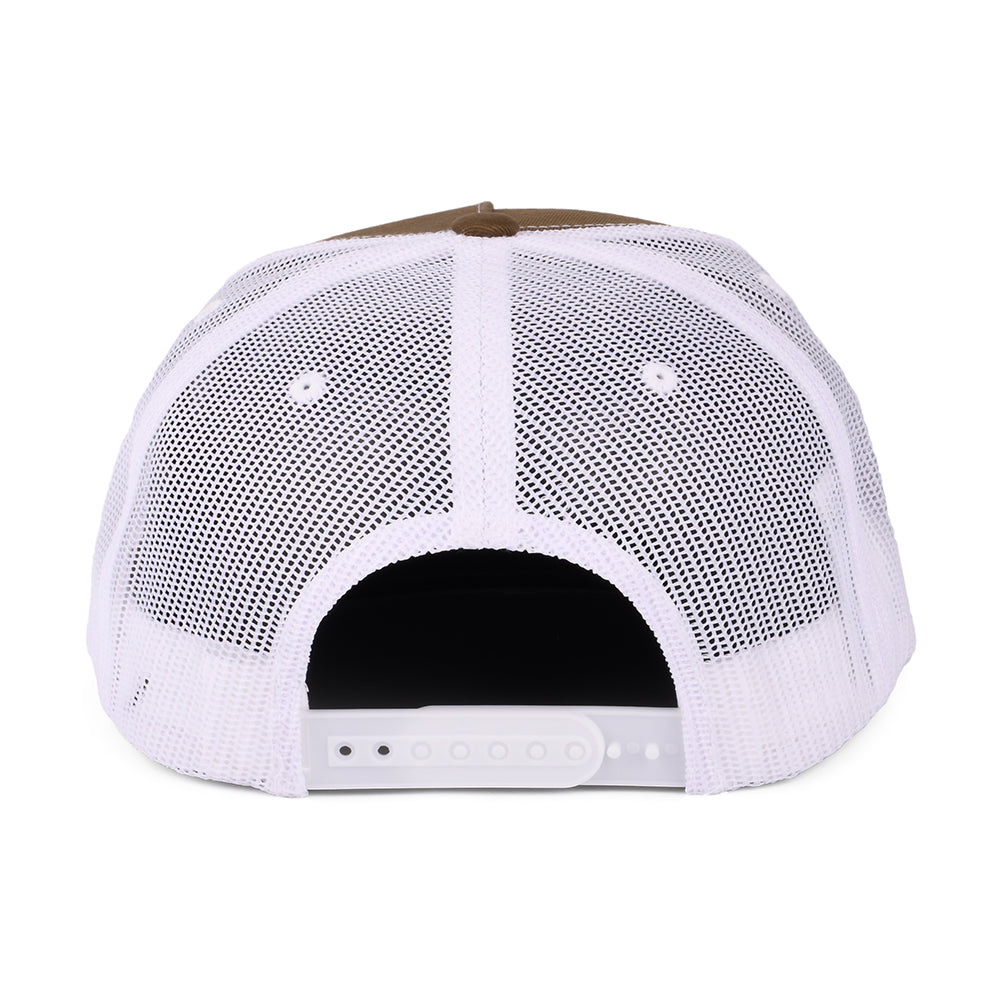 Gorra de camionero Oath MP de Brixton - Marrón-Blanco