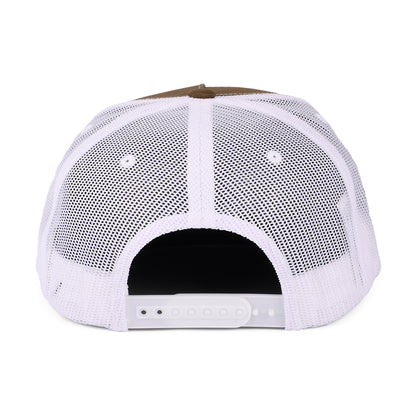 Gorra de camionero Oath MP de Brixton - Marrón-Blanco