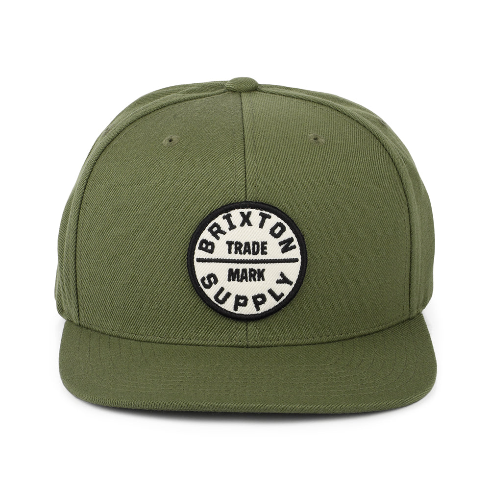 Gorra Snapback Oath III de Brixton - Verde Oliva