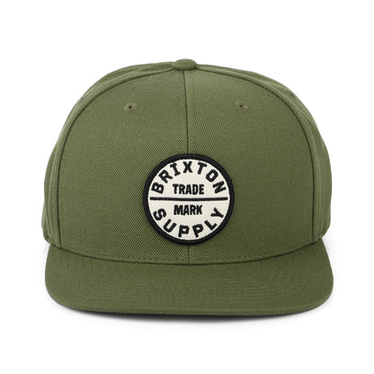 Gorra Snapback Oath III de Brixton - Verde Oliva