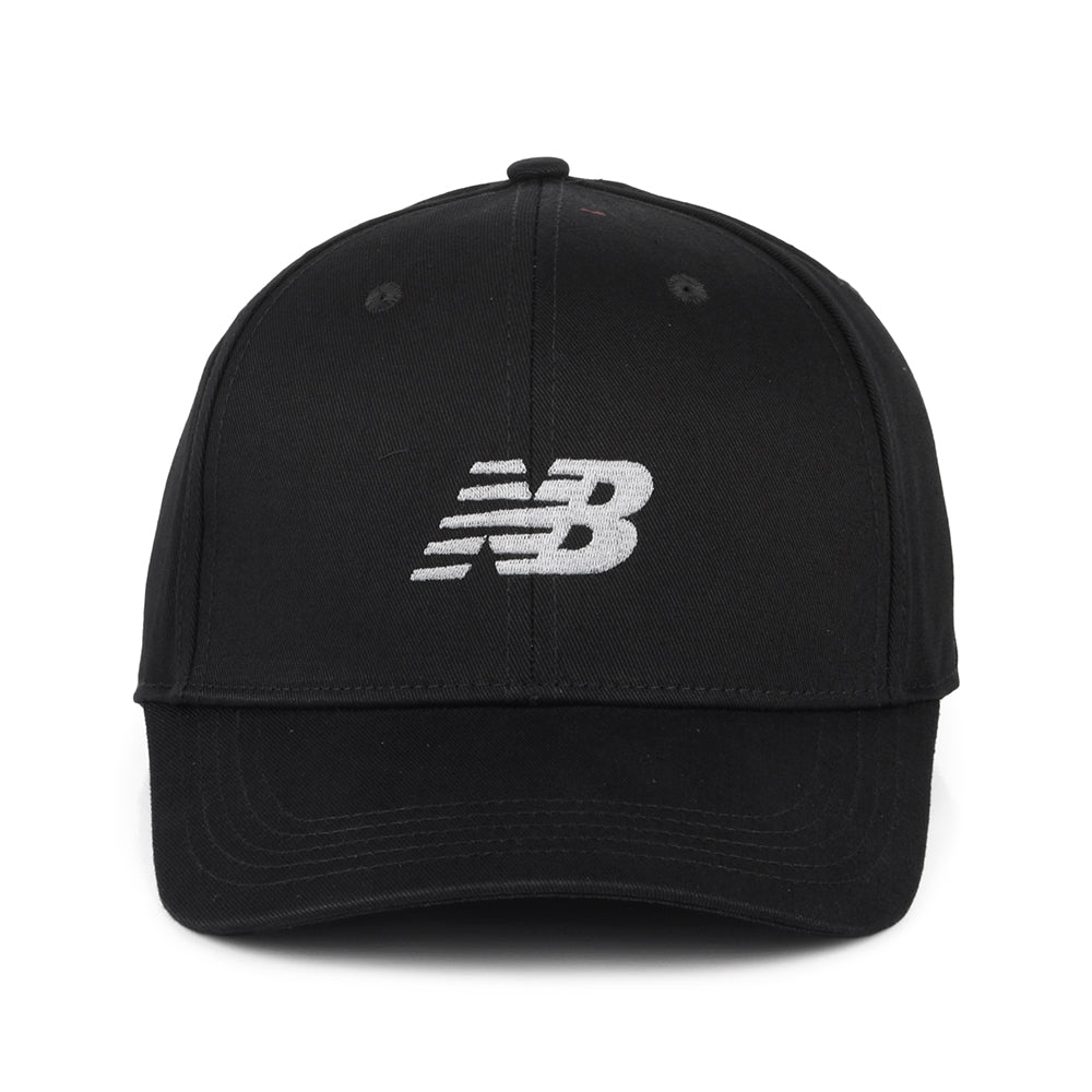 Gorra Snapback Estructurada de sarga de algodón de New Balance - Negro