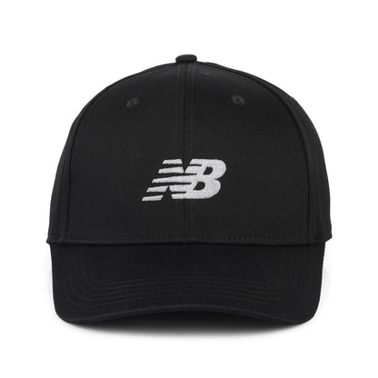 Gorra Snapback Estructurada de sarga de algodón de New Balance - Negro