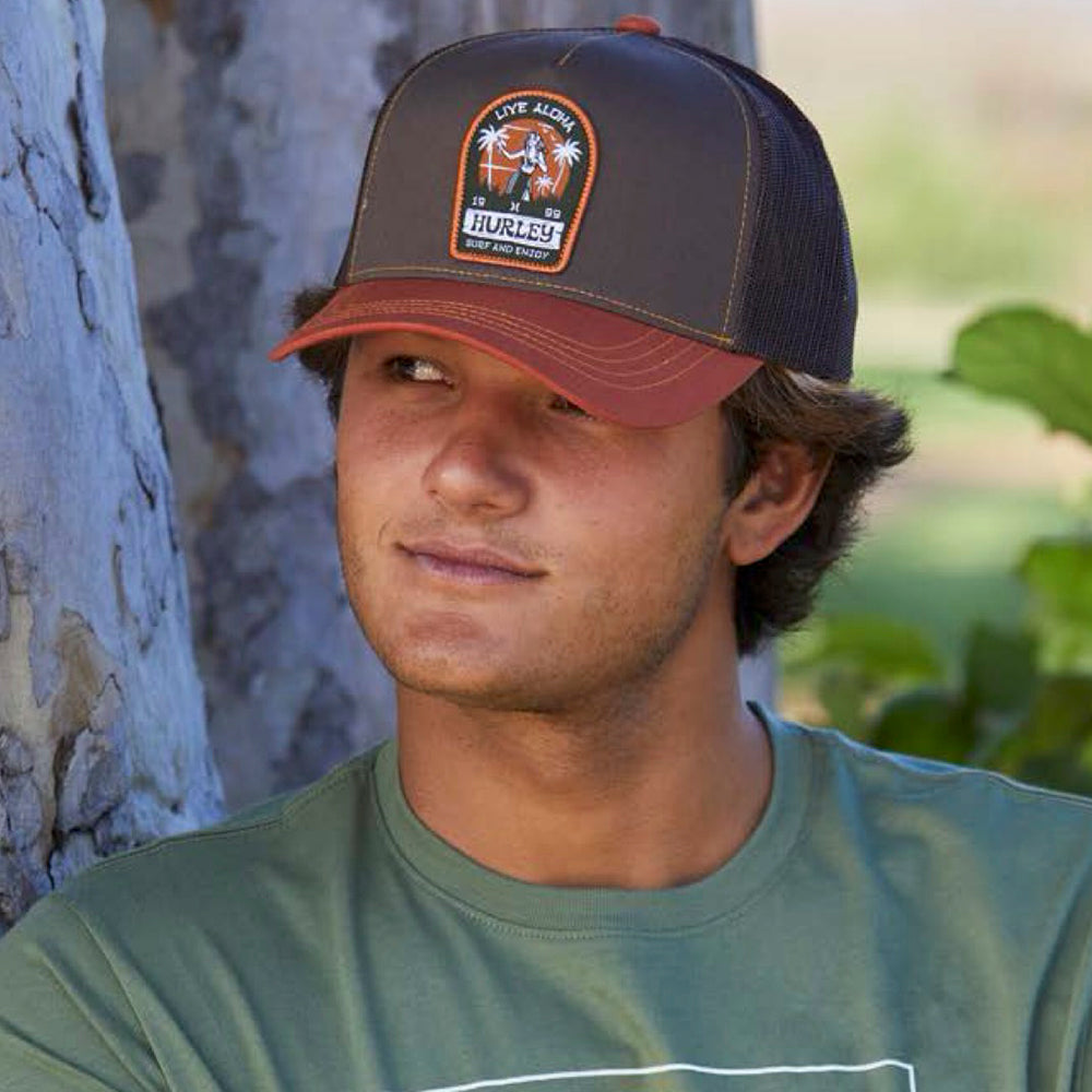 Gorra Trucker Live Aloha de Hurley - Marrón
