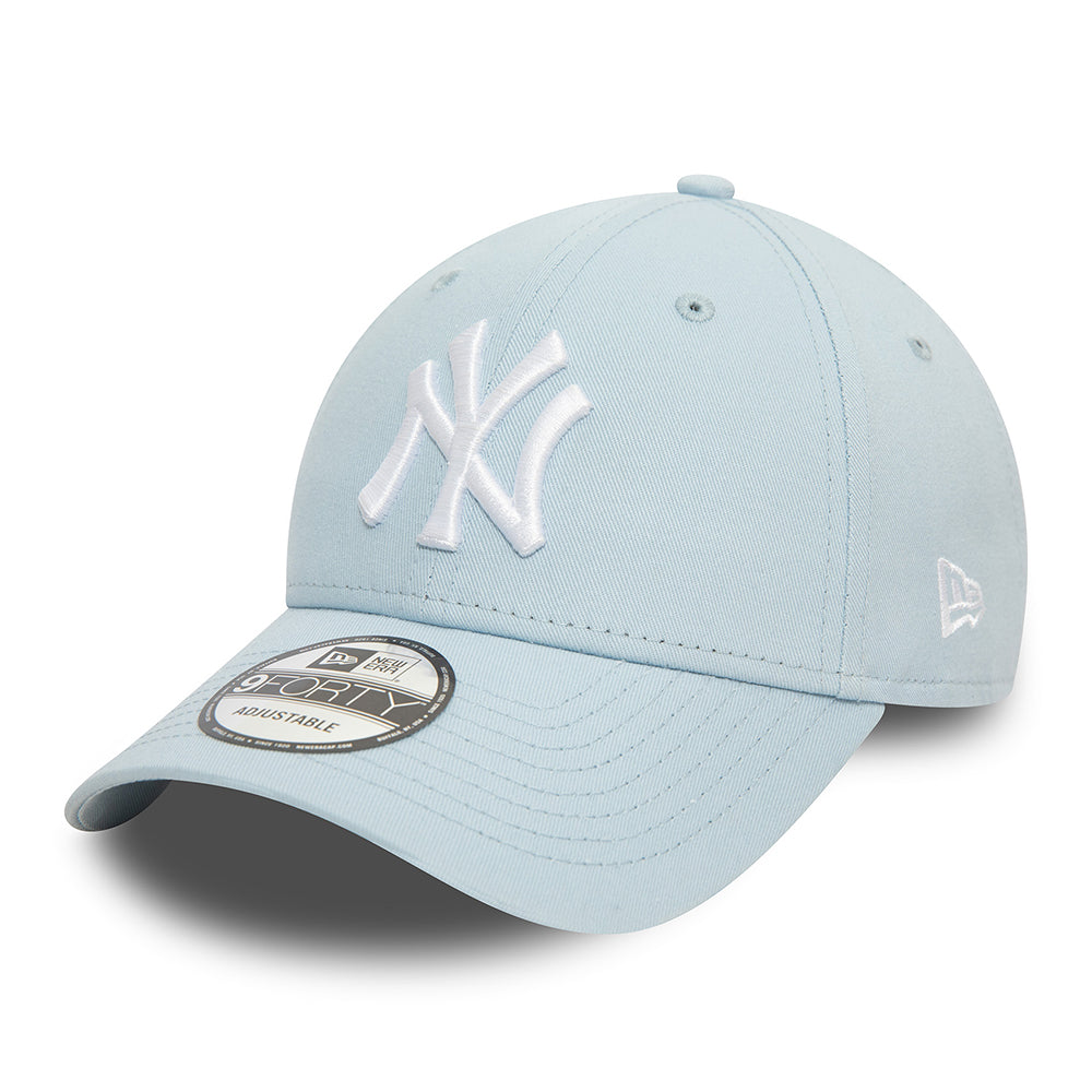 Gorra de béisbol 9FORTY MLB League Essential New York Yankees de New Era - Azul Bebé-Blanco